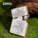 ZIPPO lighter Deer God brushed ancient silver genuine laser kerosene windproof firer gives boyfriend gift Deer God [stand-alone oil-free] TC9901DK
