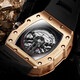 
Bugatti (BONEST GATTI) watch boyfriend Valentine's Day birthday gift German fully automatic hollow mechanical watch luminous wine barrel type men's watch BG9905-A1 rejuvenation [same model in the mall]