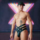 
Men's underwear sexy U convex low waist sports thong men's underwear men's shorts large bag black S