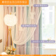 XMSJ Intenifizierte Prinzessinstil Vorhang Blackout 2024 Schlafzimmer Dream Vorhang Room Girl Room Badezimmer Wohnzimmer Haken Typ hochwertiger lila rosa Stoffschicht Hochwertige Breite 4027 Haken Typ 1 Stück verkürzt