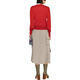 Vivienne Westwood SS23 Saturn bestickter runder Nackenpullover Pullover für Frauen rot rot xxs