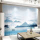 Yusenyi Schlafzimmer Wohnzimmer Fenster Vorhang halbschwarzer Vorhang Fertiges Produkt 2024 Neuer chinesischer Stil transparent und undurchlässig S9928 Hochdichte-Garn-Hook-Fertigproduktbreite 1,9*2,7 Meter hoch*