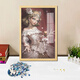 Die fünfte Persönlichkeit Mary Red Lady Puzzle 1000 Stücke Holz gerahmt erwachsene handgefertigte DIY-Spleißspielzeug A12349-Red Lady 55x42 cm (Brechen mit schwarzem Fotorahmen) 500 Stücke