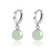 Central Chuang Fashion Chinese Gold Hotan Jade Earrings Silver Girls Niche Earrings Birthday Gift for Girlfriend and Best Friend S925