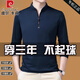 
Pier Cardin 100% pure cotton long-sleeved T-shirt men's casual thin T-shirt tops in spring and autumn middle-aged men's stand-up collar base shirt long-sleeved 6623 Baolan thin XL 175 suggestions 140-160Jin [Jin equals 0.5 kg]