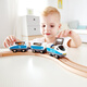 Hape electric locomotive toys children's track train 1-3-6 years old boy and girl holiday gifts Train track classic 8-word set [E3729]