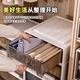 
LDVEP wardrobe storage box drawer type clothing storage box household clothing storage box plastic transparent underwear storage cabinet C3523 [deep 45*width 35*height 23CM] one-pack brown [export quality/no installation]