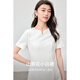 尚都比拉V领气质连衣裙女夏优雅收腰裙休闲通勤中长裙 白色152L80029  XL