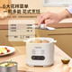 Egg cooker, steamer, electric steamer, small stewing and steaming all-in-one small steamer, omelette pot, small steamed egg artifact, household dormitory electric frying pan, small appliance, small electric cooker, double layer, with steamed egg rack + stainless steel custard bowl, 6 major functions