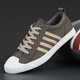Changxiang Huili Herrenschuhe 2025 Sommer Neue atmungsaktive farbblockierende Leinwandschuhe Vielseitige Anti-Odor-Freizeitschuhe Ein-Fuß-Pedalschuhe Herren trendy 22165 Blau 38 Standard Sportschuhe Größe