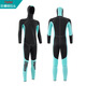 Nitescuba hooded wetsuit for men 3/5/7MM warm winter swimsuit, cold-proof wet surfing suit, snorkeling one-piece wetsuit for women, 3MM plastic puller S (height 150-160CM, weight 45-52KG)