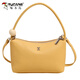 Sac féminin de Woodpecker-Sensory 2025 Été Nouveau sac à bandoulière décontracté à la mode et polyvalent pour le travail en train de faire un petit sac carré noir + avec pendentif