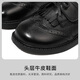 Aokang Aokang Children's Small Leather Shoes for Students 2025 Spring and Autumn New Black Single Shoes Princess Girls' Leather Shoes British Style Black Coffee Bear 26 Size Inner Length Approximately 16.7