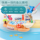 Fishing Toys Automatic Fishing Pool Children's Electric Music Magnetic Fishing Tray Early Education Toys Children's Toys 2 Rod 21 Fish Electric Magnetic Lighthouse Fishing Set