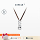 CIRCLE Jewelry Blooming Heart Agate Plum Blossom Square Graphic S925 Silver Pendant Necklace Long Rope Men's Birthday Gift Spades