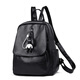 Neue koreanische Rucksack Mode koreanische Version Trendy Simple Schoolbag Frauenbag Rucksack vielseitige Computertasche Frauen schwarz mit Anhänger großer Größe