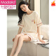 Modal pajamas for women in summer pure cotton thin short sleeves 2025 new cute and wearable summer home clothing two-piece set YZT9885 S for women spot suitable for 150-155CM, weight