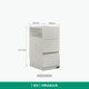 Quanyou Home Modern Simple Furniture Bedside Table Narrow Movable Low Cabinet Sofa Side Storage Storage Cabinet 600736KD Light Gray | Movable Bedside Table 30cm Wide + Comes with Hidden Universal Wheel