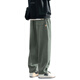 
Playboy (PLAYBOY) pure cotton work pants for men's summer thin Japanese fashion brand pussy casual loose large size straight wide-leg long pants YHK9215 black L 110-130Jin [Jin equals 0.5 kg] can be worn