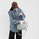 Universelle Reisetasche mit großer Kapazität für Männer und Frauen, leichte und einfache neue vielseitige Aufbewahrungs -Umhängetaschen Crossbody -Tasche für Frauen, hellblau, einzelne Größe