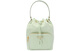 Triangle Prada Logo Zipper Front Pocket Pocket Manage Manage à une épaule Crossbody Drawstring Backt Back Femme's Green Basic Package (Sac + Dust Sac)