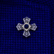
Cijia men's brooch men's suit brooch suit brooch pin buckle necklace pin plated platinum personalized retro women's Gannix platinum brooch + cufflink set
