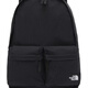 北面（The North Face）30L休闲Logo徽标贴片拉链开合尼龙双肩包常规男女同款情侣款黑色 黑色