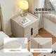 Quanyou Home Modern Simple Bedside Table Bedroom Leather Art Soft Bag Small Drawer Storage Storage Cabinet 332KD