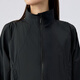 Respiración profunda respiración profunda upf150+ stand collar luz y manga larga abrigo solar para mujeres A401453 Black M (3)
