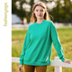 
Ordinary Holy Yoga [Picking up the bargain] Ordinary Holy Yoga Suit Daily Casual Pilates Yoga Long Sleeve T-shirt Sports and Fitness Suit FC12154 Golden Tea Green L