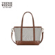 Teenie Weenie Bearnova Damen Umhängetasche 2025 Sommer Neu einfacher und modisches lässiges Pendelpendel -Leinwand Bag Brown Fre
