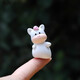 
Creative tilted head zodiac DIY decoration accessories mini desktop small ornaments children toy model gifts 12 cute zodiac signs set
