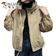 
Woodpecker 2025 Spring and Autumn New Women's Short Jacket Fashionable Shock Clothes Short Small Top Jacket Women's Clothes Black (Spring and Autumn Style) M (Suggested 100 Jin [Jin equals 0.5 kg])