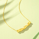 CHINA GOLD 18k gold pendant for women Bamboo pendant Valentine's Day birthday gift for girlfriend, wife and mother 18k gold bamboo pendant* with universal silver chain