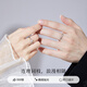 Old Fengxiang's foot silver couple rings, tied branches, lively proposals, pair rings, birthday anniversary gifts for girlfriend and wife. Jingsuda/local warehouse* couple rings intertwined couple rings