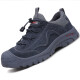 Zapatos de protección de mano de obra de plástico de Gu Wenlun para hombres en zapatos de seguridad resistentes al desgaste anti-escalecimiento de verano, anti-shesshing, antipunteo y de plástico para el desgaste de plástico para cuatro temporadas aislamiento 6k 878 Negro transpirable 41 41