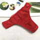 
Japanese men's bow womb womb tress drag sexy thong men's new style smooth face ray lace underwear black M suitable for 1.8-2.0 feet