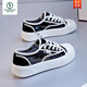 
Woodpecker 2025 summer new mesh mesh shoes summer small white women's shoes canvas shoes thin versatile thick sole breathable board shoes 9901 black 35