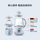 Beiding (Buydeem) Health Pot Large Capacity Tea Boiler Stew All-in-One Kettle 0 Glue Glass Health Pot Flower Teapot Bird's Nest Stew Cup Decoction Medicine Pot Gift Gift Steamer Set K159T+Stew Cup Set+Steamer 1.5L