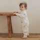 Guaiqixiong newborn clothes cute baby jumpsuit super cute spring and autumn men and women baby pure cotton trouser crawling clothes pajamas
