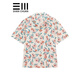 Mai Yaluo Blumenhemd für Frauen Retro Hong Kong Style Kurzärmel Chic Hong Kong Style Broken Sommer koreanische Stil Design Feel