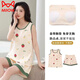 Catman (Miiow) puro. Pajamas de pecho de algodón para mujeres con almohadillas de pecho 2025 Summer Nuevos chalecos sin mangas pantalones cortos de ropa de sujetador de desgaste Set de almohadilla para almohadillas de cofre-9855 m [70-100Jin [Jin es igual a 0.5 kg]]]