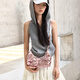 
CHARLES/KEITH25 Autumn New Product Retro Pleated Bow Single Shoulder Armpit Bag CK2-40271626 Aura Pink Aurora Powder S