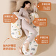 
Qiaran [Germany] Pregnant women's side sleeping pillow, pregnant belly support pillow, pregnancy U-type pillow pillow special artifact cushion [Class A pure cotton double standard breathable] Animal Kingdom-detachable and washable