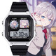 Ailee, eine Klassenkameradin neben Miaopu Le, Zhou Fangyouxi Electronic Watch Sport Digital Watch Junior High School Schülermodell hat einen Wecker [stilvoll Silberschwarz] D9230 Electronic Watch [importiertes Bewegung + Super Long Standby] Geschenkbox