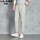 Pantalon décontracté de Lilang Men's Ice Silk For Men's Summer NOUVEAU NEINE POINT POLIDE PRANTAL BUSINESS HIGH-LEG-LAGE GRENEUX YDL9898 28