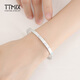 TTMIX perfect circle auspicious platinum bracelet pt950 platinum bracelet women's lucky platinum bracelet for wife 60mm weight 19.14g width 4.9mm
