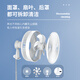 JANLLEN Telescopic Folding Floor Fan Air Conditioning Fan Rechargeable Electric Fan Home Bedroom Dormitory Office Desktop Fan Remote Control Timing Outdoor Portable Light Sound Desk Vertical Circulation Fan 9 Inch White 10800 mA/4 Levels/Removable and Washable/Night Light