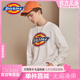 
Dickies couples 24 autumn and winter printed round neck sweater pullover trendy brand men and women same loose cotton top black 12596 XS