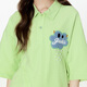 Guyuka (Guuka) Paar Outfit T-Shirt Trendy Marke kurzärmelige Herrenkleidung Sommer 2025 Neues lässiges, großer Größe loser fünfminütiger halbärmelige Ärmel Fruchtgrün F6626 XS